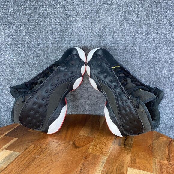 Jordan 13 Retro Playoffs Youth 10.5C Shoes Black Red Athletic Sneakers - Picture 6 of 10